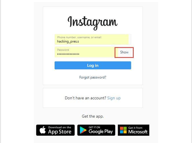 Instagram Passwort Anzeigen