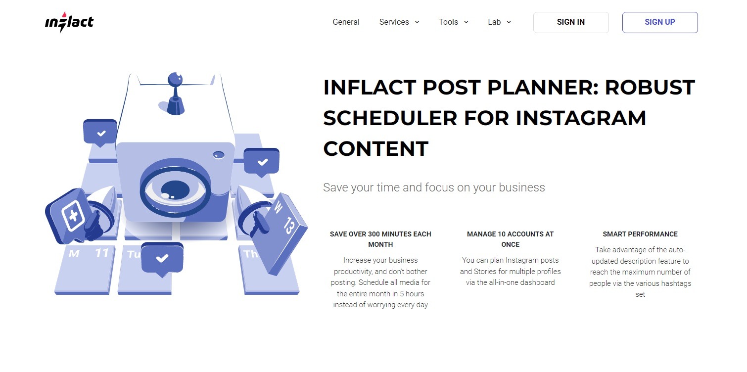 inflact post planner